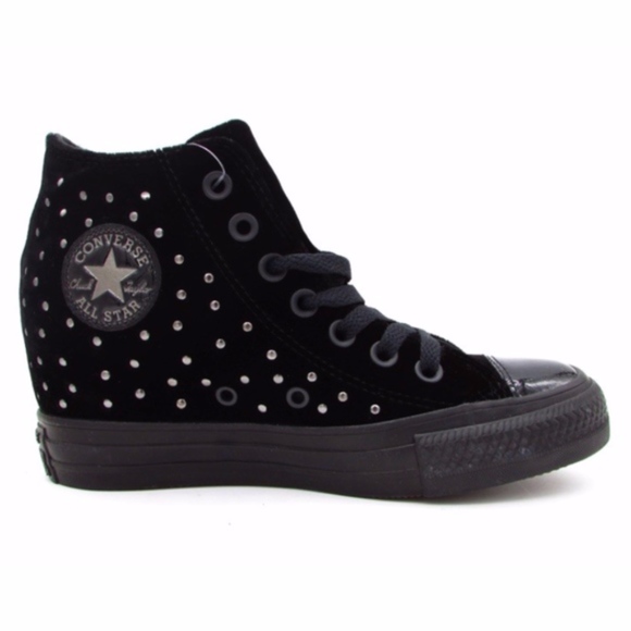 bling wedge converse